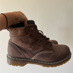 Dr. Martens Dark Brown Leather Boots